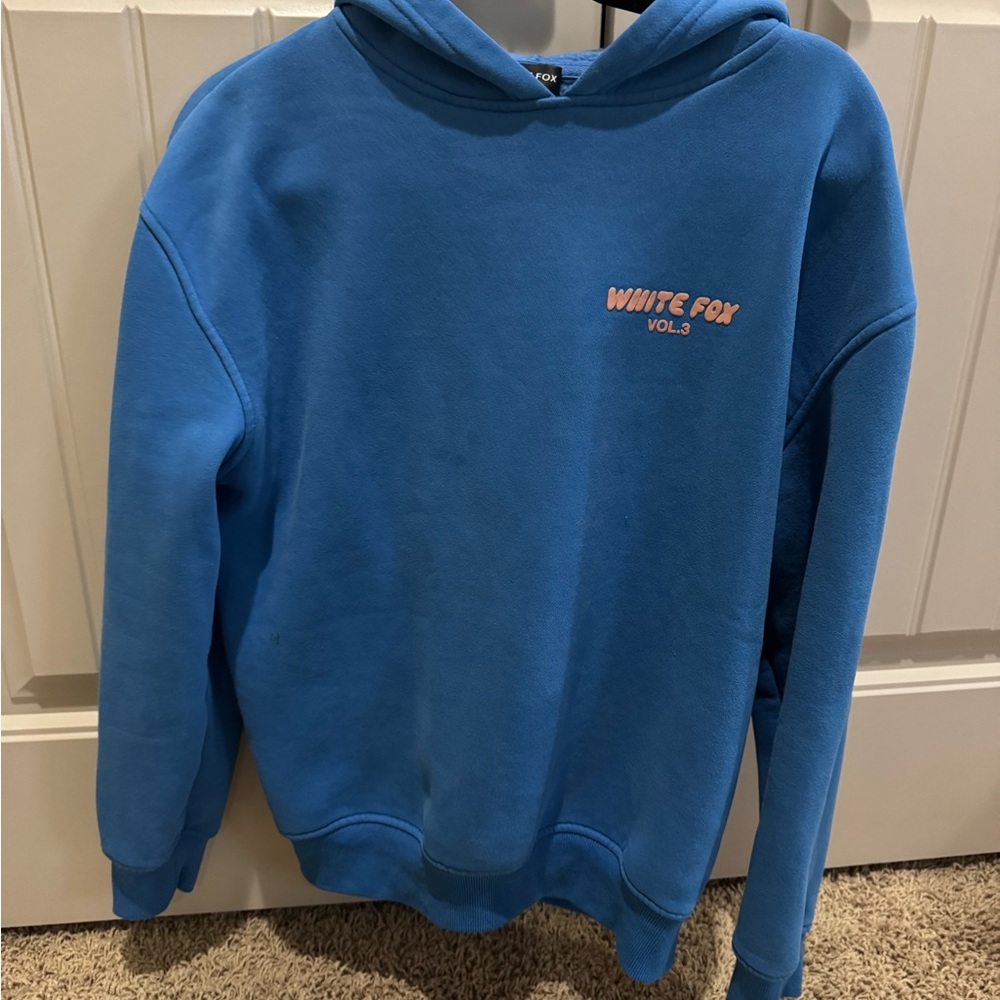 White fox hoodie